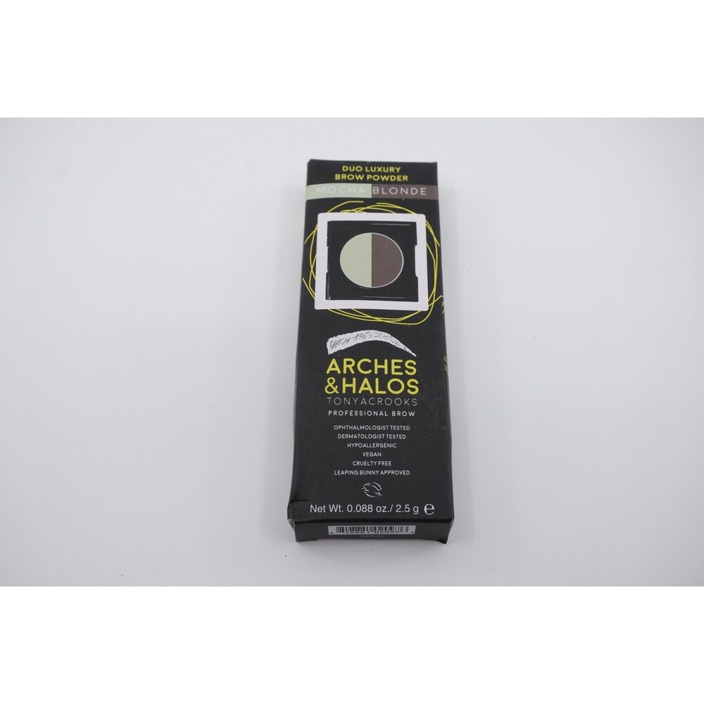 Arches and Halos Duo Luxury Brow Powder - Mocha Blonde 0.088oz Eyebrow